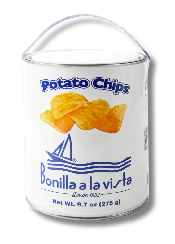 Bonilla a la Vista Potato Chips in Olive Oil – 275g Tin - Image 2