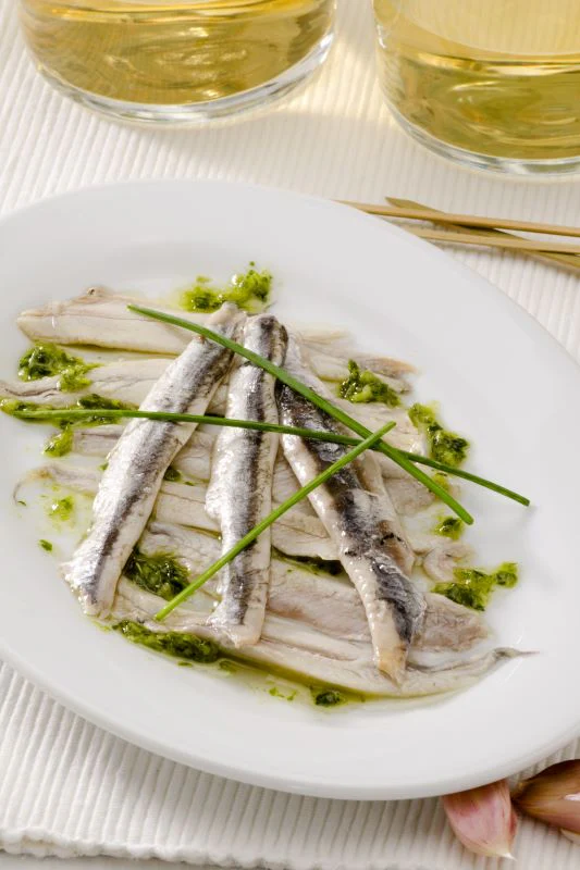 Cantabrian Boquerones Fresh White Anchovies- Pujado Solano