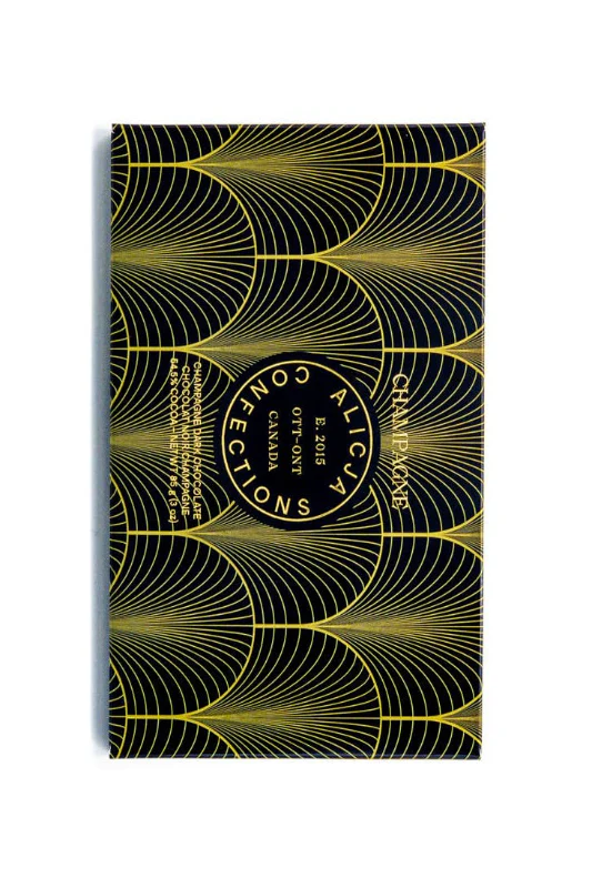 Alicja Champagne Vegan Dark Postcard Chocolate Bar