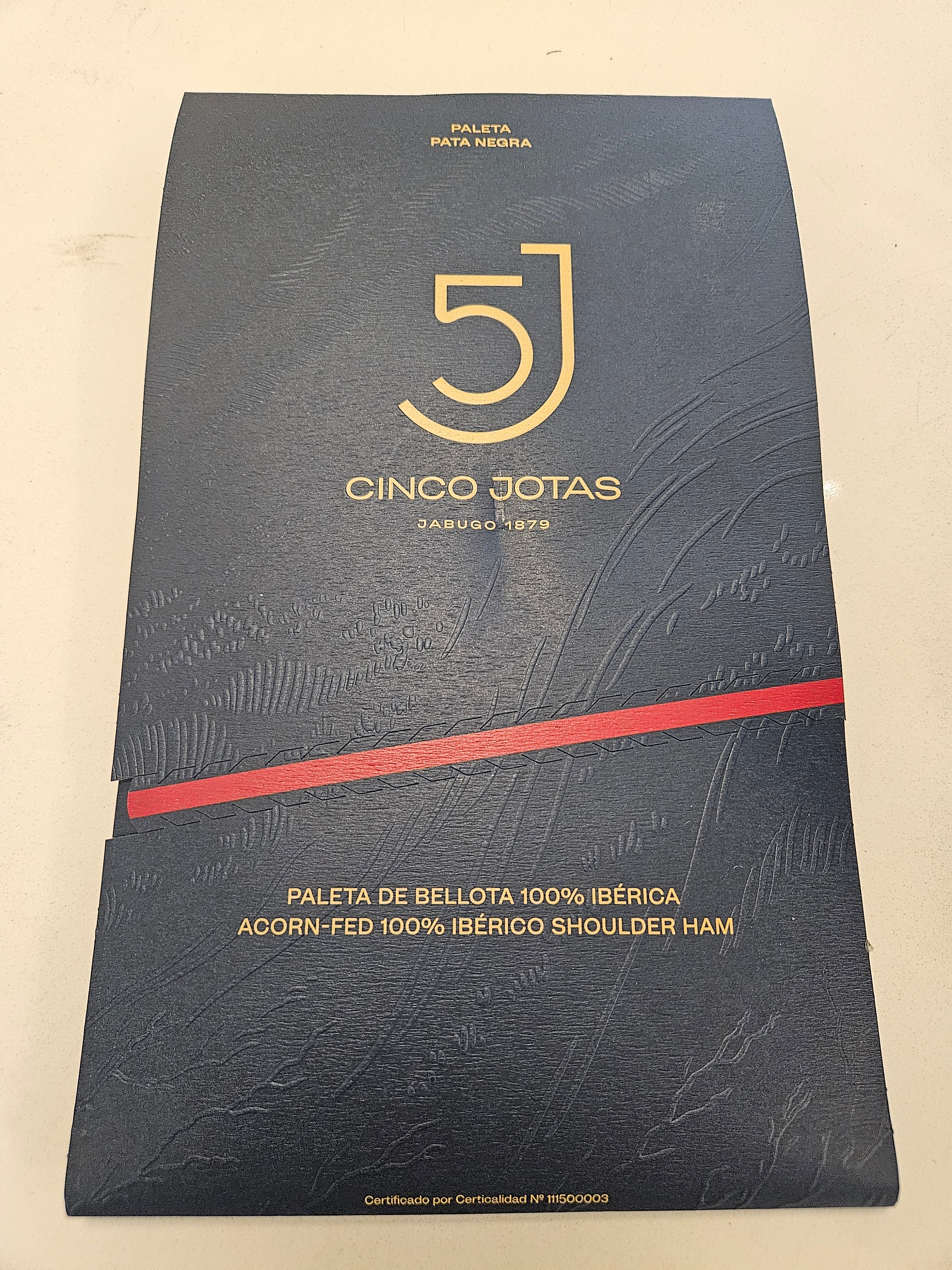 Cinco Jotas (5J) Sliced Iberico de Bellota Shoulder- 70g - Image 5