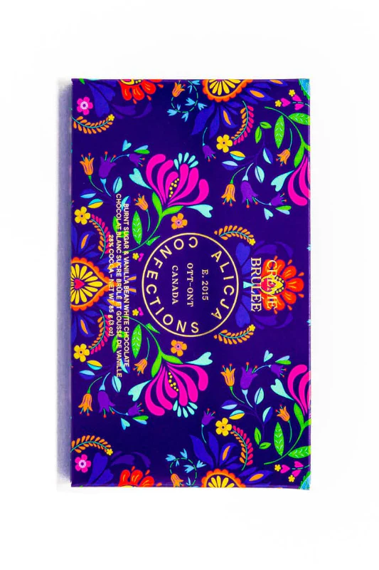 Alicja Crème Brûlée White Postcard Chocolate Bar