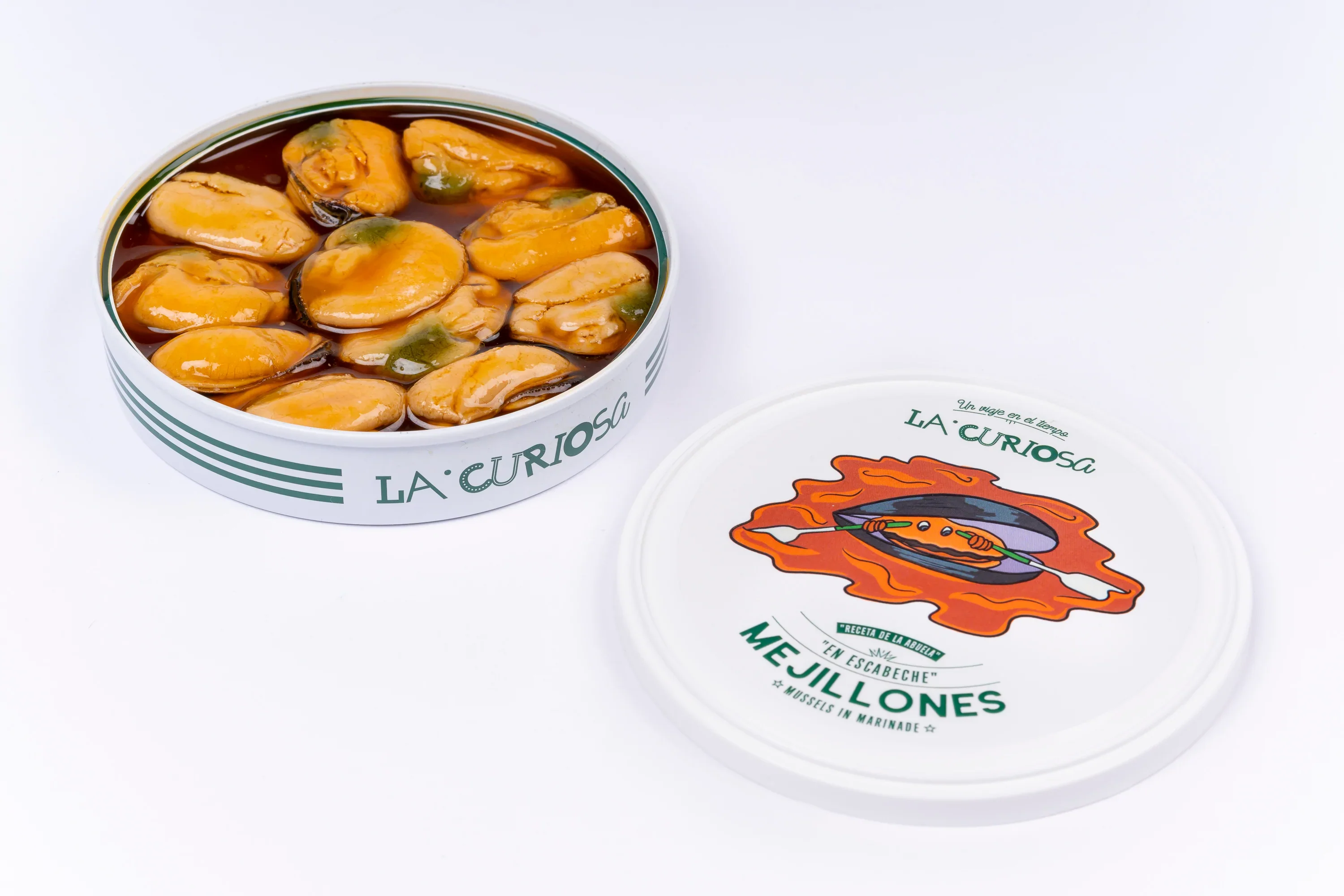 La Curiosa Spicy Pickled Mussels 8-12 (120g) - Image 2