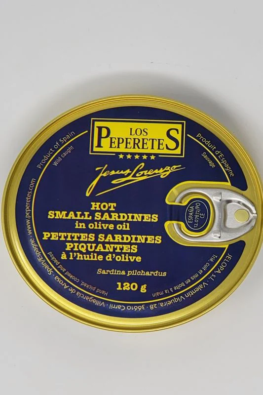 Los Peperetes Hot Small Sardines in Olive Oil - Image 2