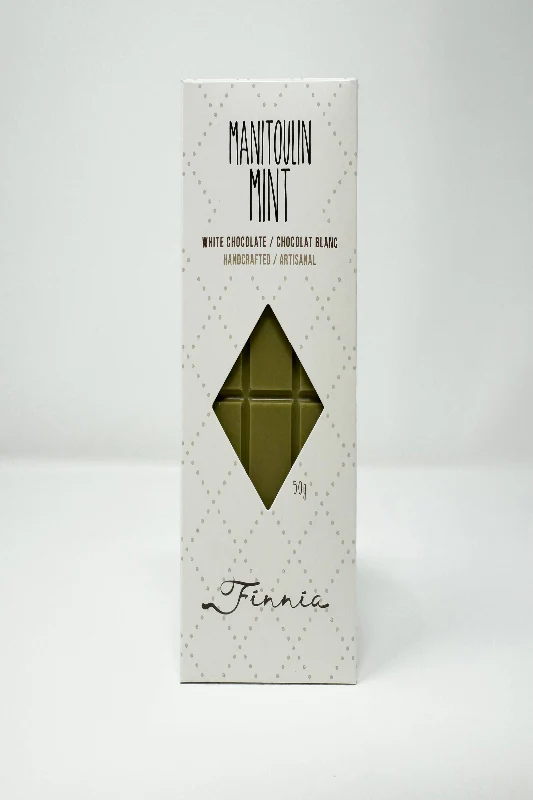 Manitoulin Mint White Chocolate Bar, Bean to Bar 50g