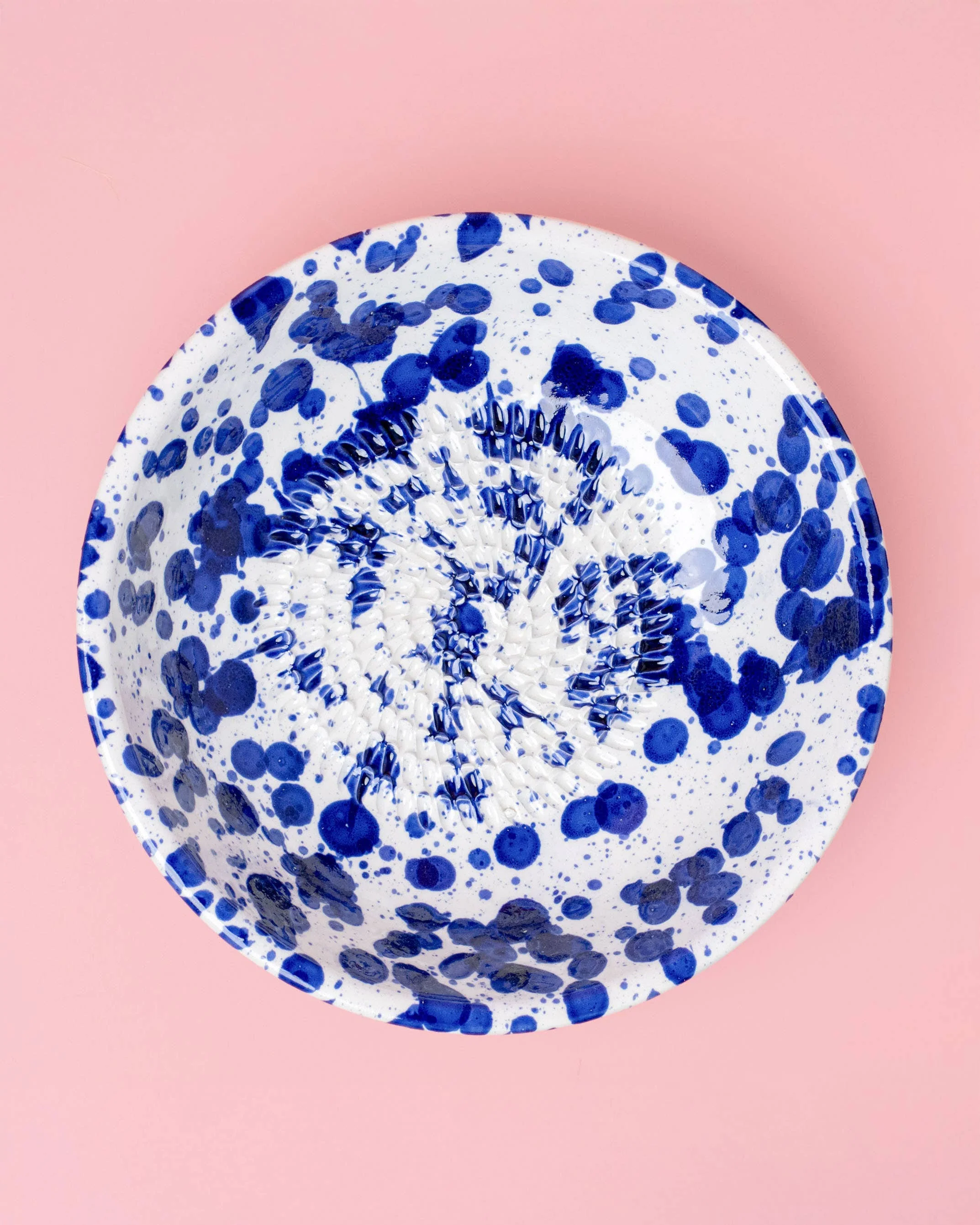 Ceramic Bowl Grater Plate/Blue - Image 3