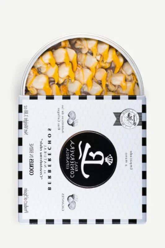Real Conservera Cockles in Natural Brine 30/35 Pieces (Galician Cockles, 110g)