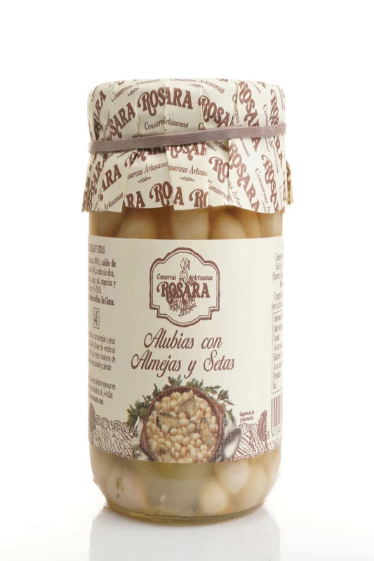 Rosara Beans with Clams and Mushrooms Jar (445ml)