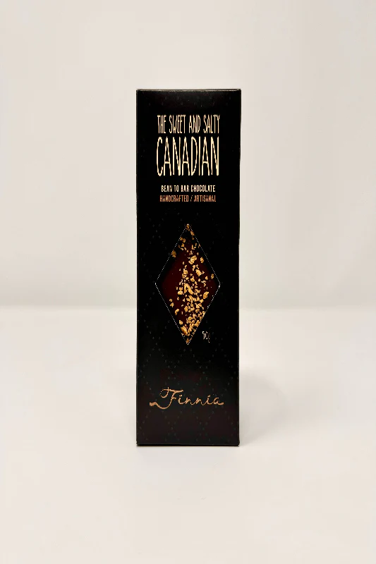 The Sweet and Salty Canadian Dark Chocolate Bar, Bean to Bar - 50g